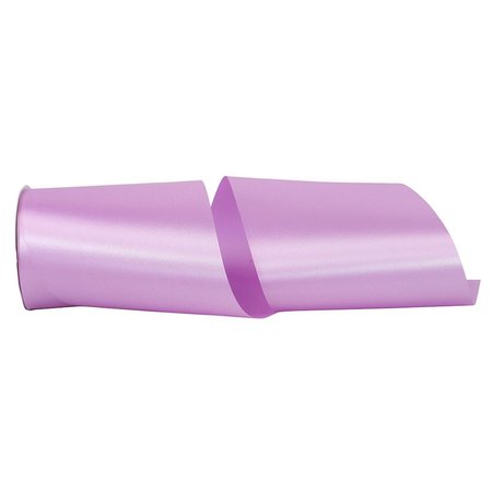 RELIANT RIBBON 6 in. 50 Yards Single Face Satin Allure Ribbon, Purple Haze 4700-286-25K